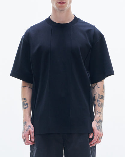 HARRISON WONG / Tee With Strip Cut & Slits - Black