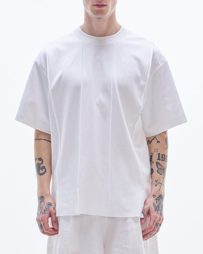 HARRISON WONG / Tee With Strip Cut & Slits - White