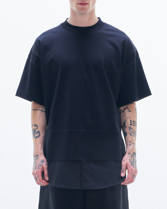 HARRISON WONG / Tee With Shirt Layer