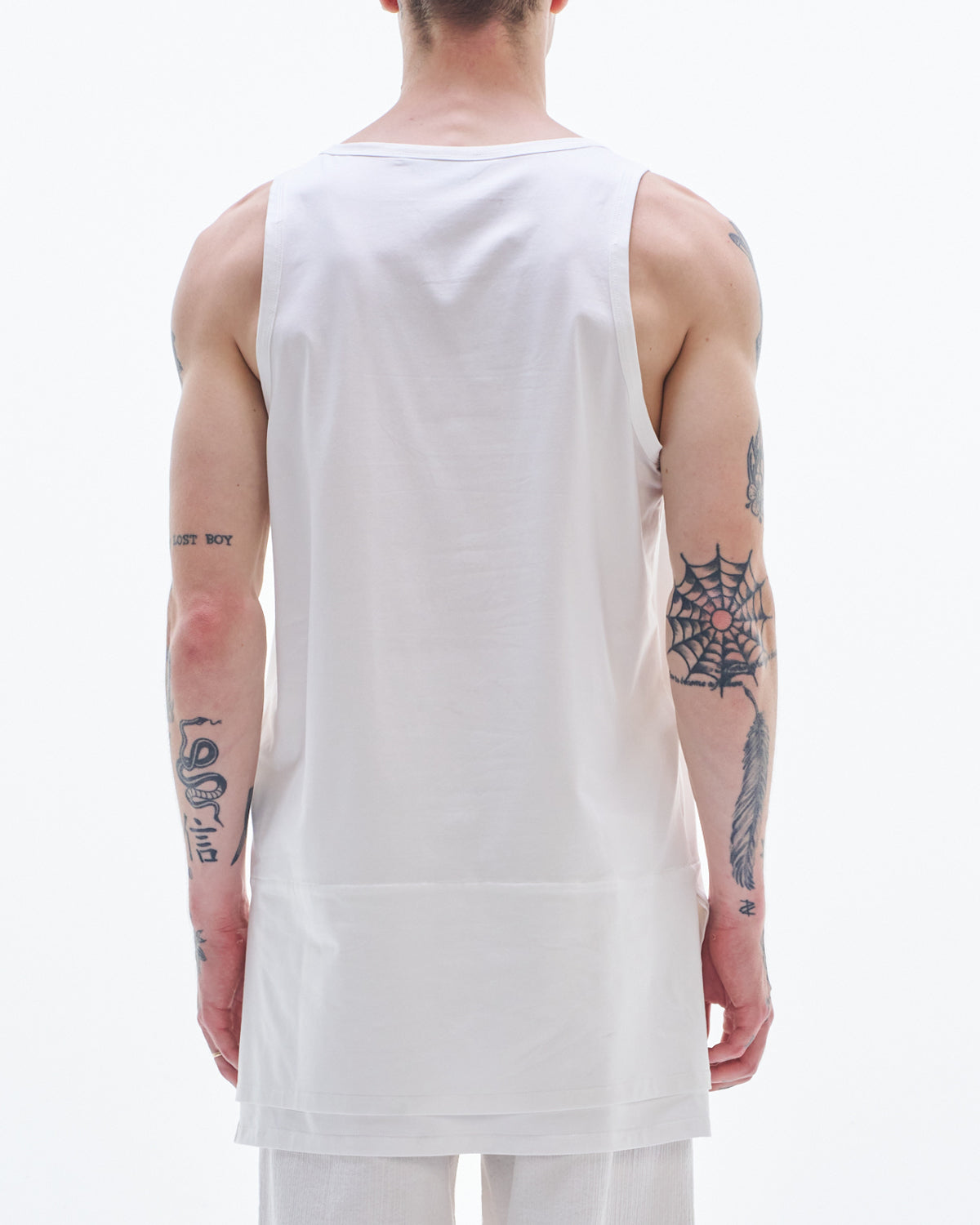 HARRISON WONG / Long Tank-Top With Layer Hem