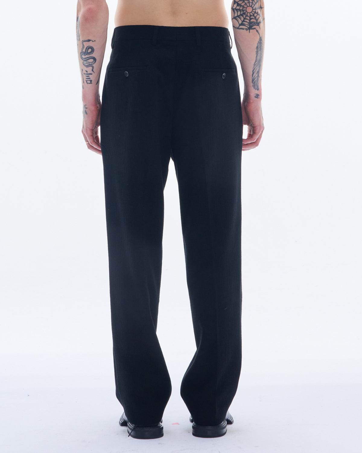 HARRISON WONG / Viscose Linen Regular Fit Pants