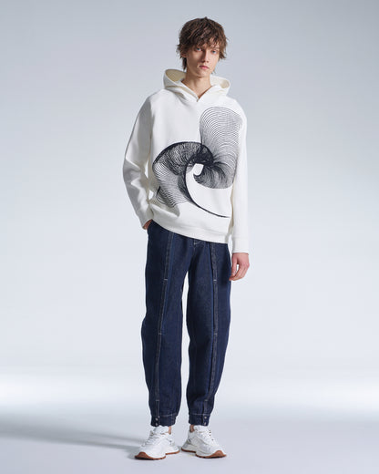 HARRISON WONG / Wide Leg Cotton Pants With Big Back Pockets