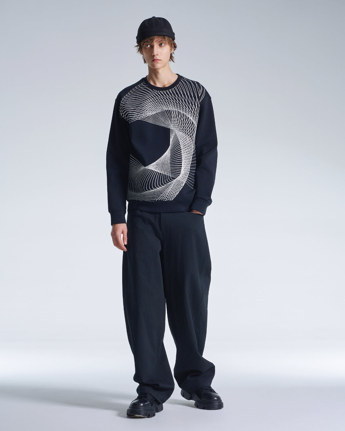 HARRISON WONG / Balloon Fit Cotton Nylon Pants