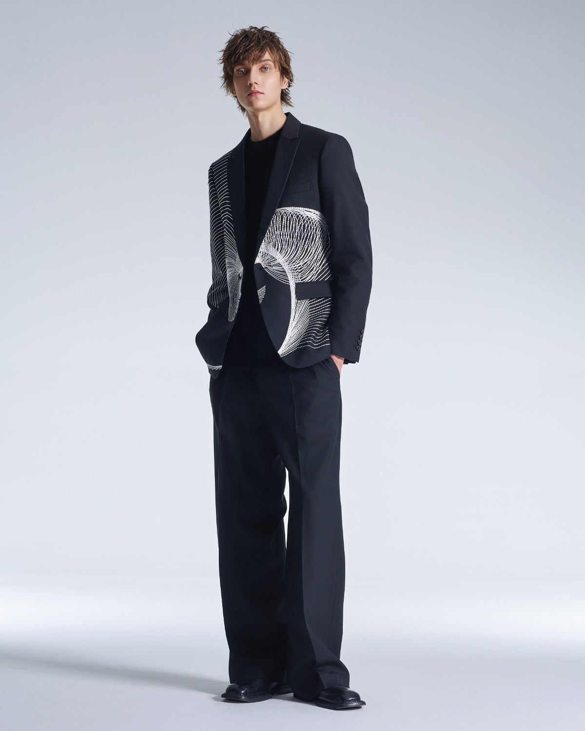 HARRISON WONG / Wide Leg Wool Pants