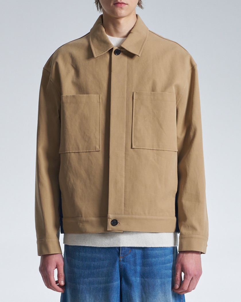 HARRISON WONG / Trench Jacket With Denim Trim