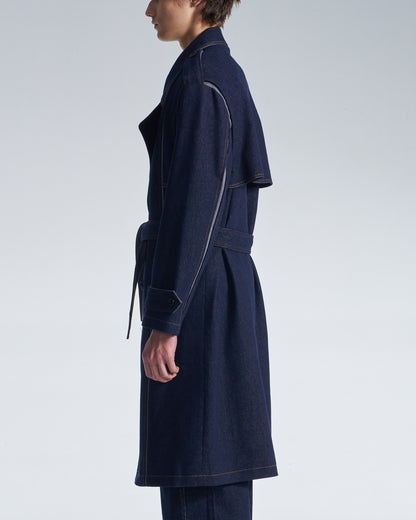 HARRISON WONG / Shirt Coat With Denim Back