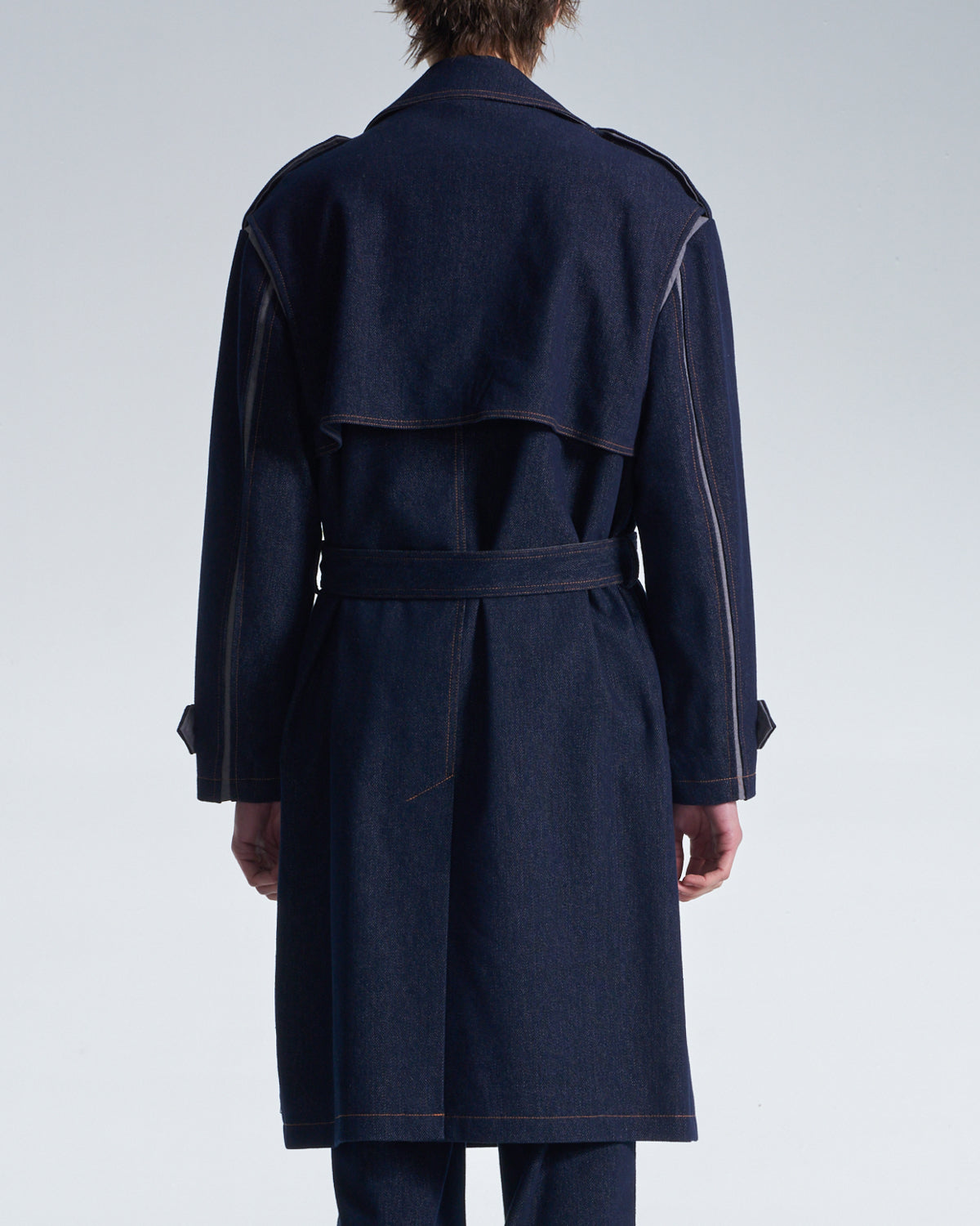 HARRISON WONG / Shirt Coat With Denim Back