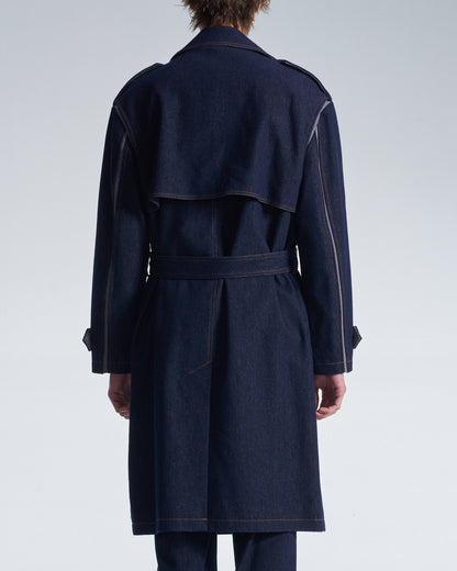 HARRISON WONG / Shirt Coat With Denim Back