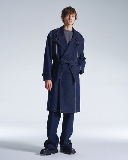 HARRISON WONG / Basic Wool Sweater With Horizontal Weave - Grey
