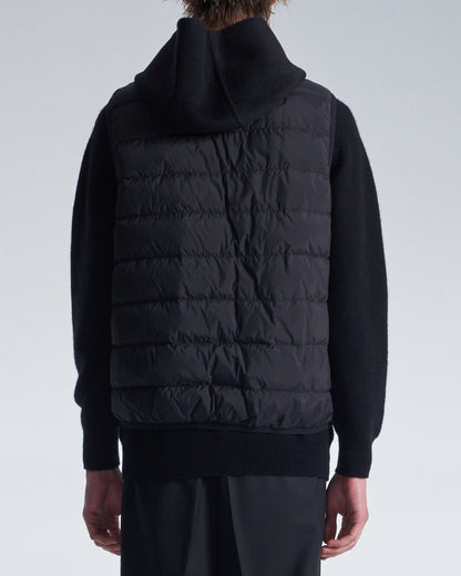 HARRISON WONG / Double Faced Wool 2in1 Trench Coat With Hood - Black