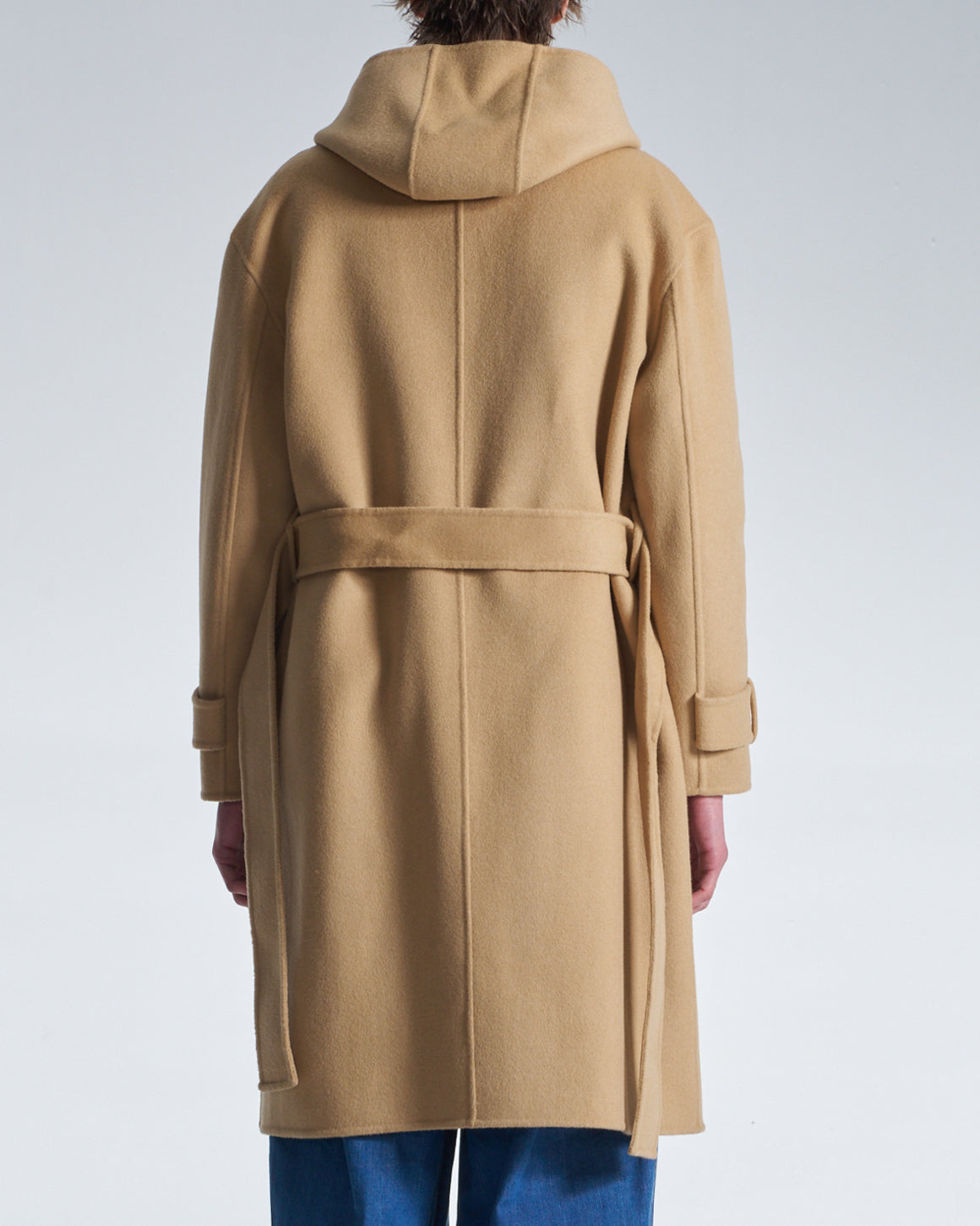 HARRISON WONG / Double Faced Wool 2in1 Trench Coat With Hood - Camel