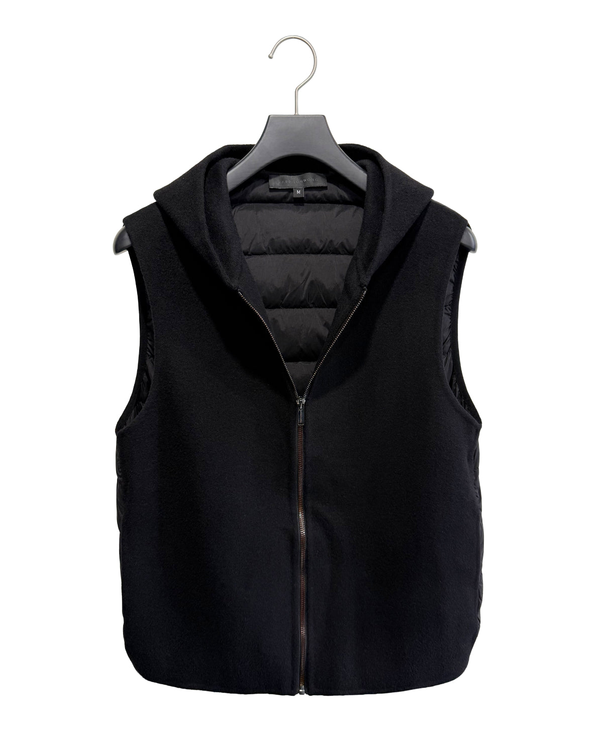 HARRISON WONG / Double Faced Wool 2in1 Trench Coat With Hood - Black