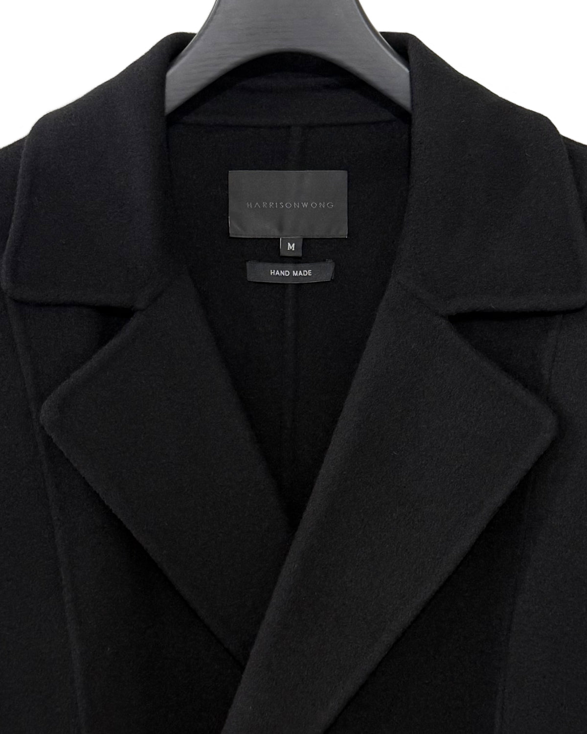 HARRISON WONG / Double Faced Wool 2in1 Trench Coat With Hood - Black