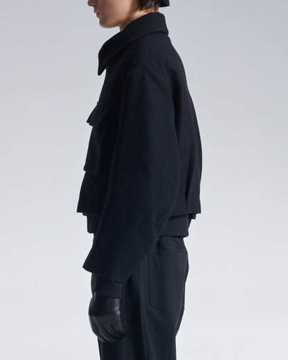 HARRISON WONG / Double Faced Wool Zipper Jacket