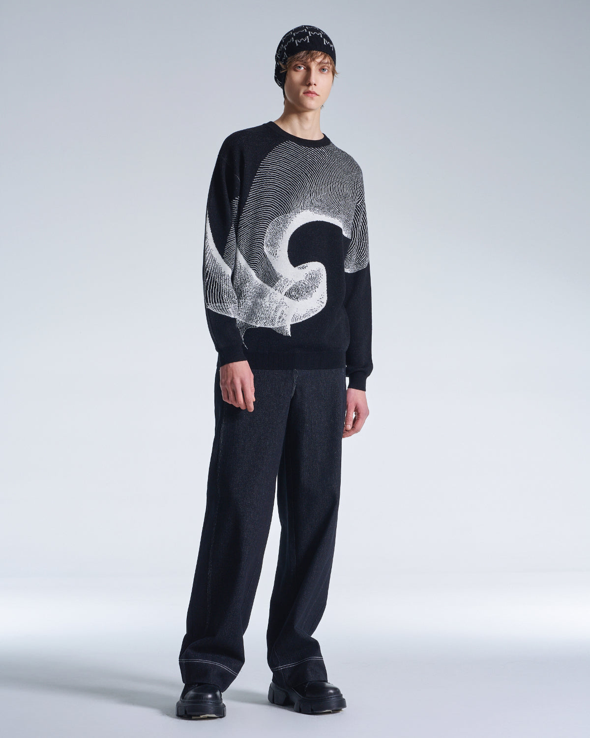 HARRISON WONG / Wide Leg Denim Pants - Black