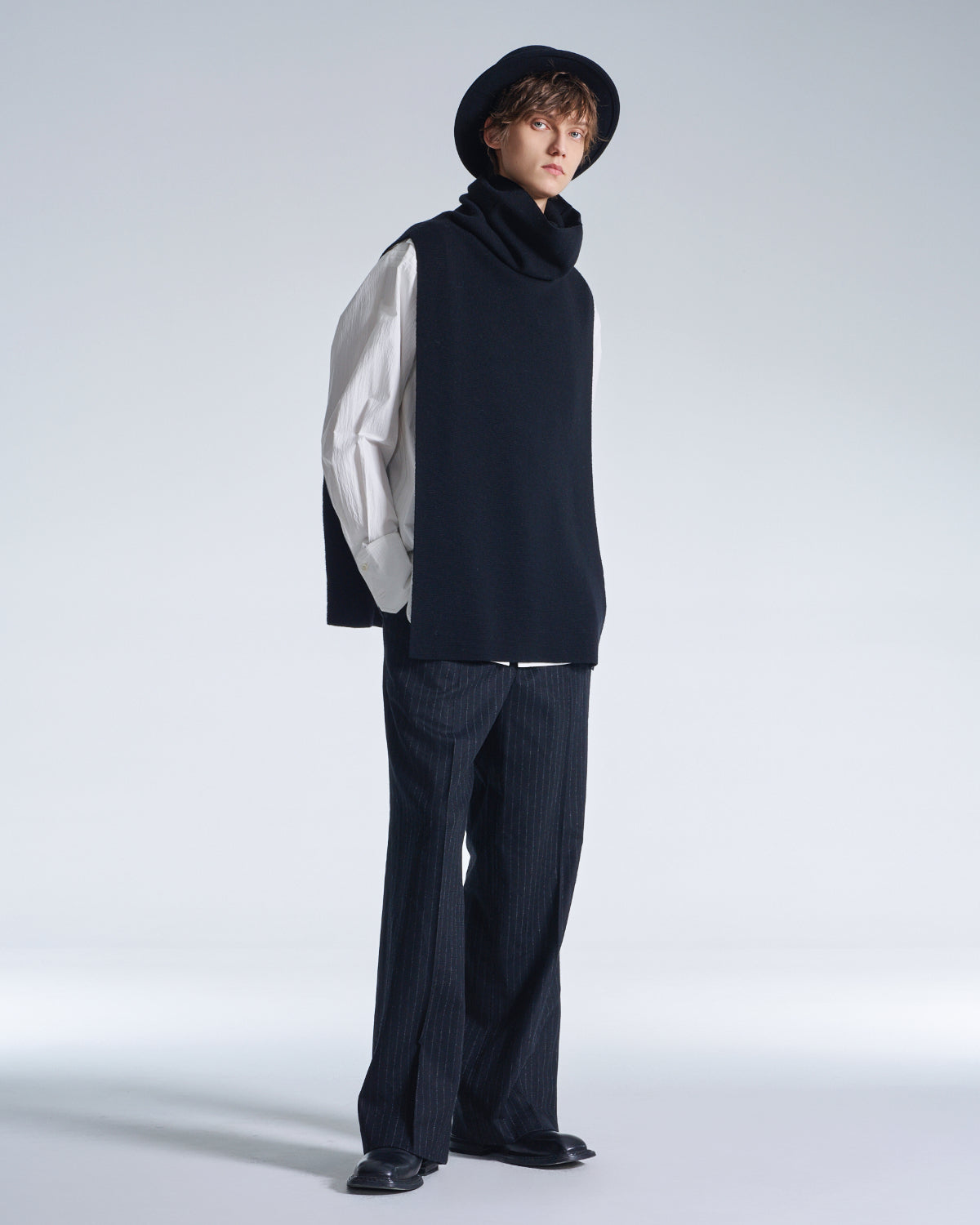 HARRISON WONG / High Collar Wool Vest