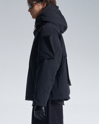 HARRISON WONG / Down Jacket With 3D Pocket On Sleeve - Black