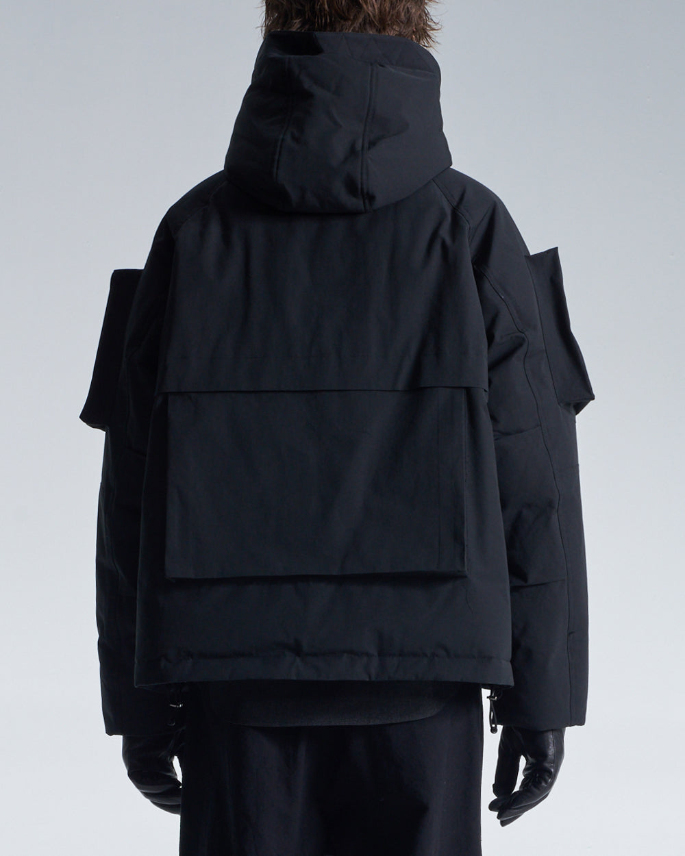 HARRISON WONG / Down Jacket With 3D Pocket On Sleeve - Black