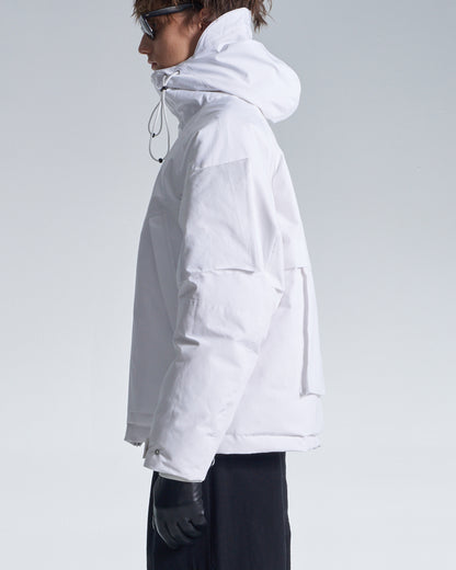 HARRISON WONG / Down Jacket With 3D Pocket On Sleeve - White
