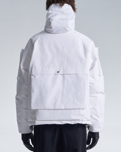 HARRISON WONG / Down Jacket With 3D Pocket On Sleeve - White