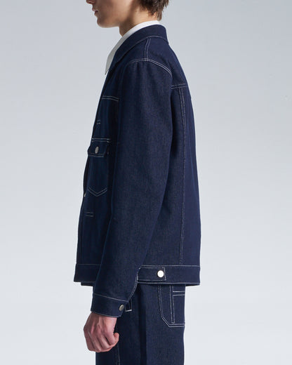 HARRISON WONG / Denim Jacket With Blazer Cut