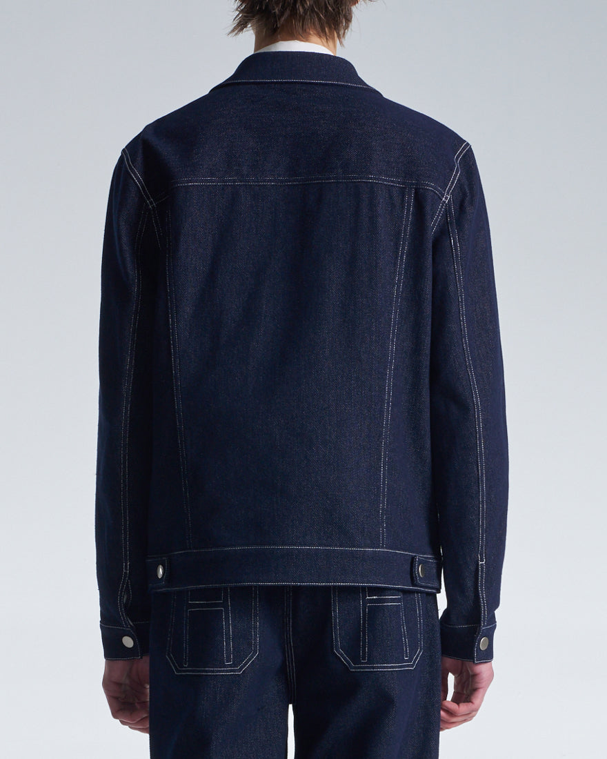 HARRISON WONG / Denim Jacket With Blazer Cut