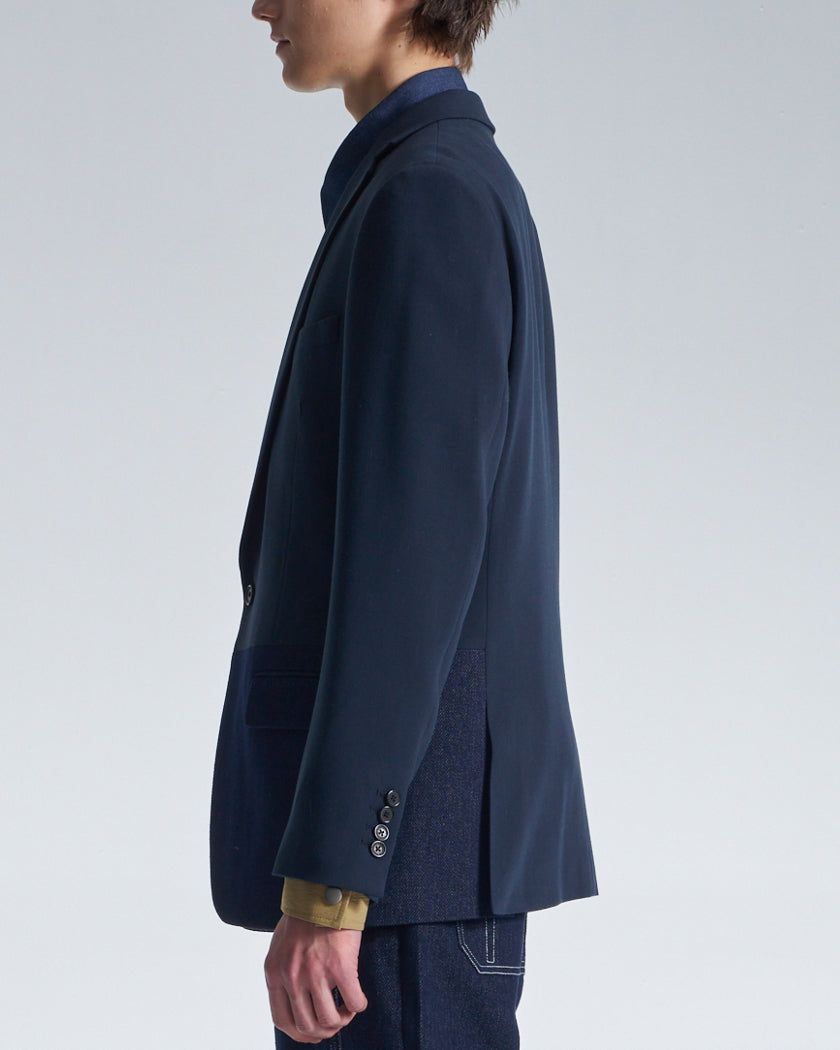 HARRISON WONG / Standard Fit Blazer With Denim Hem