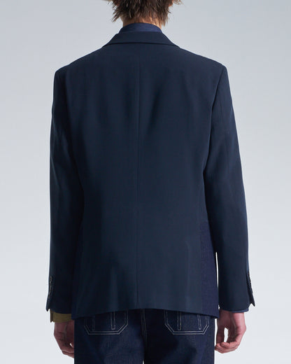 HARRISON WONG / Standard Fit Blazer With Denim Hem