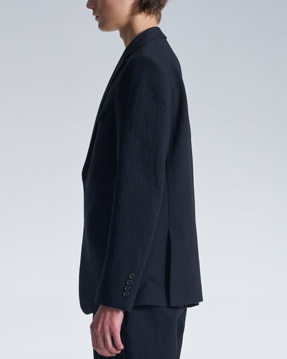 HARRISON WONG / Crepe Cotton Standard Fit Blazer - Black