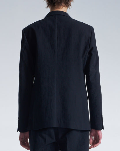HARRISON WONG / Crepe Cotton Standard Fit Blazer - Black