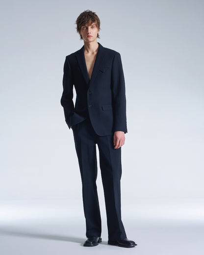HARRISON WONG / Crepe Cotton Standard Fit Blazer - Black