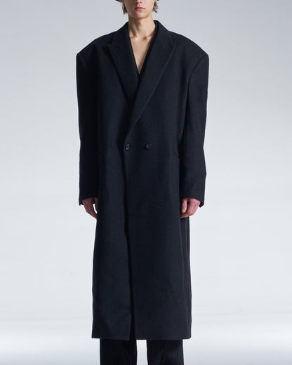 HARRISON WONG / Maxi DB Coat With Wide Shoulder