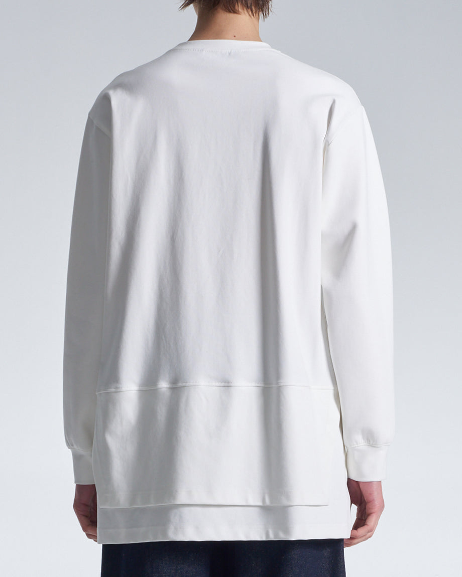 HARRISON WONG / Long Sweatshirt With Layers Hem