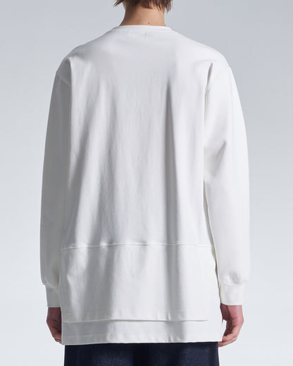 HARRISON WONG / Long Sweatshirt With Layers Hem