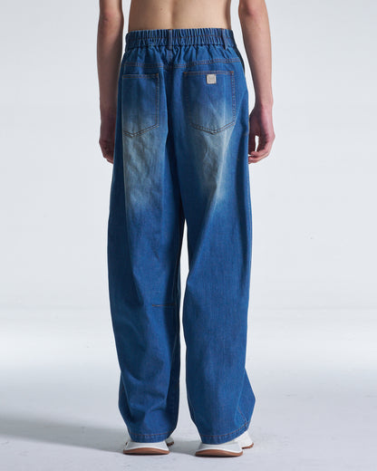 HARRISON WONG / Balloon Fit Washed Denim Pants