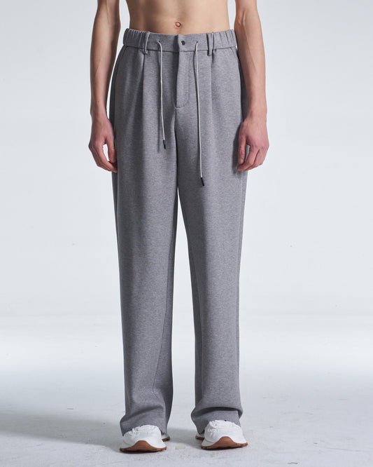 HARRISON WONG / Honeycomb Knit Wide Leg Pants - Grey