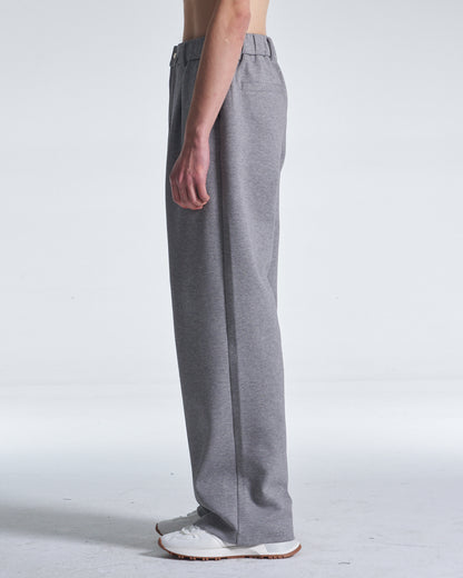 HARRISON WONG / Honeycomb Knit Wide Leg Pants - Grey