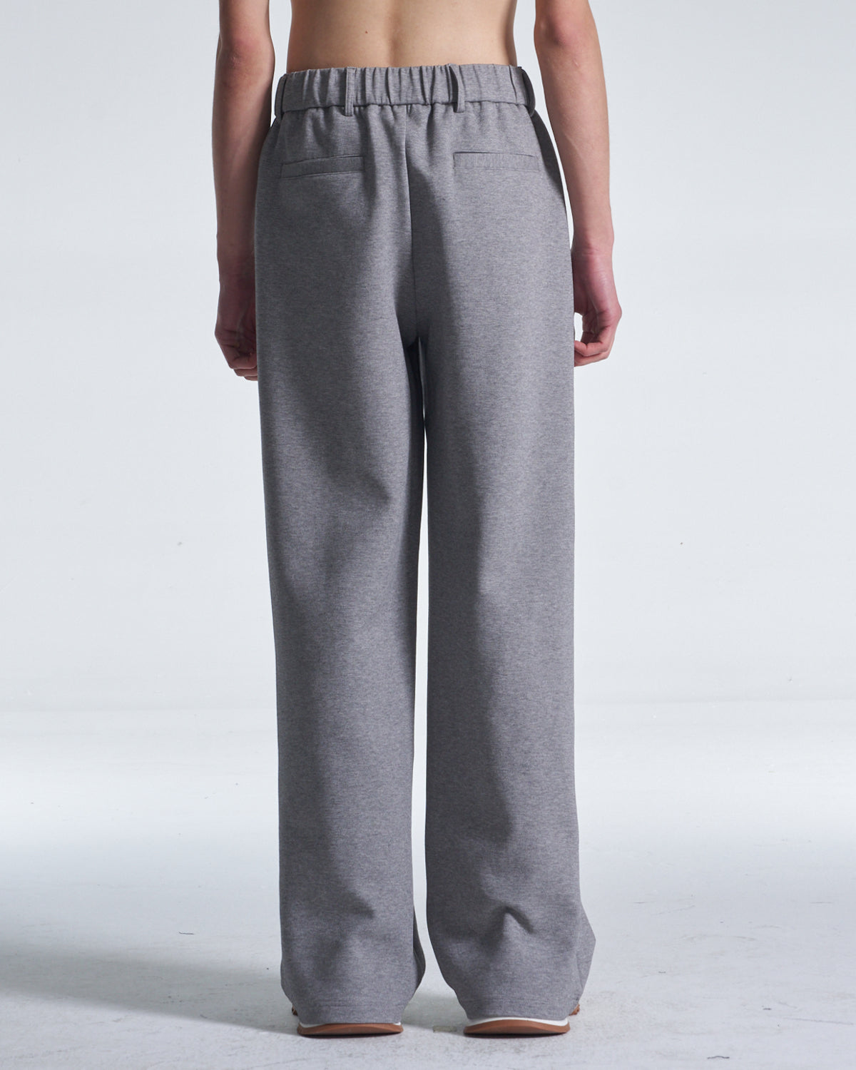 HARRISON WONG / Honeycomb Knit Wide Leg Pants - Grey