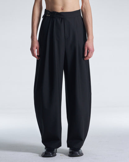 HARRISON WONG / Balloon Fit Wool Pants With Pleats