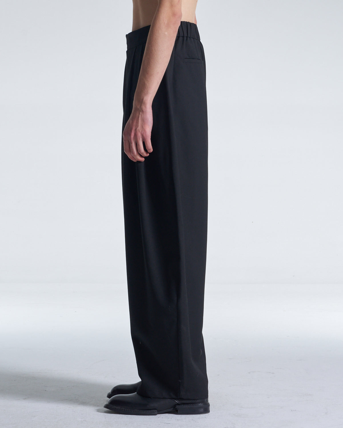 HARRISON WONG / Balloon Fit Wool Pants With Pleats