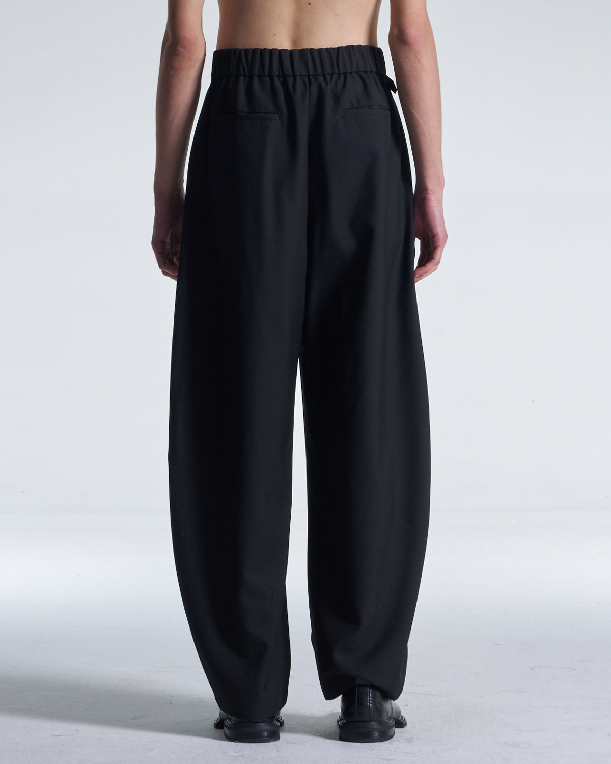 HARRISON WONG / Balloon Fit Wool Pants With Pleats