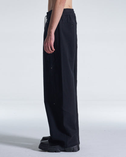 HARRISON WONG / Wide Leg Cotton Pants With Studs