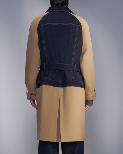 HARRISON WONG / Deconstructed Trench Coat With Denim