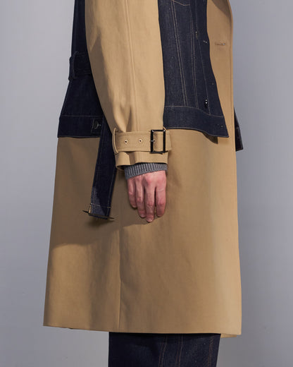 HARRISON WONG / Deconstructed Trench Coat With Denim