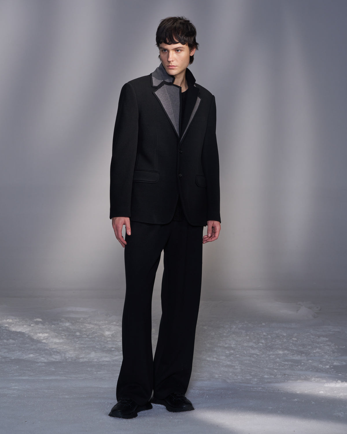 HARRISON WONG / Moleskin Wide Leg Knit Pants