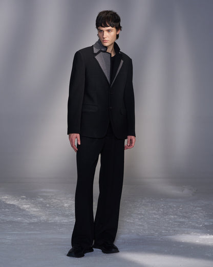 HARRISON WONG / Moleskin Wide Leg Knit Pants