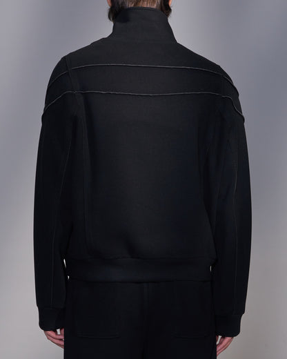 HARRISON WONG / Stand Collar Knit Zip-Up Jacket