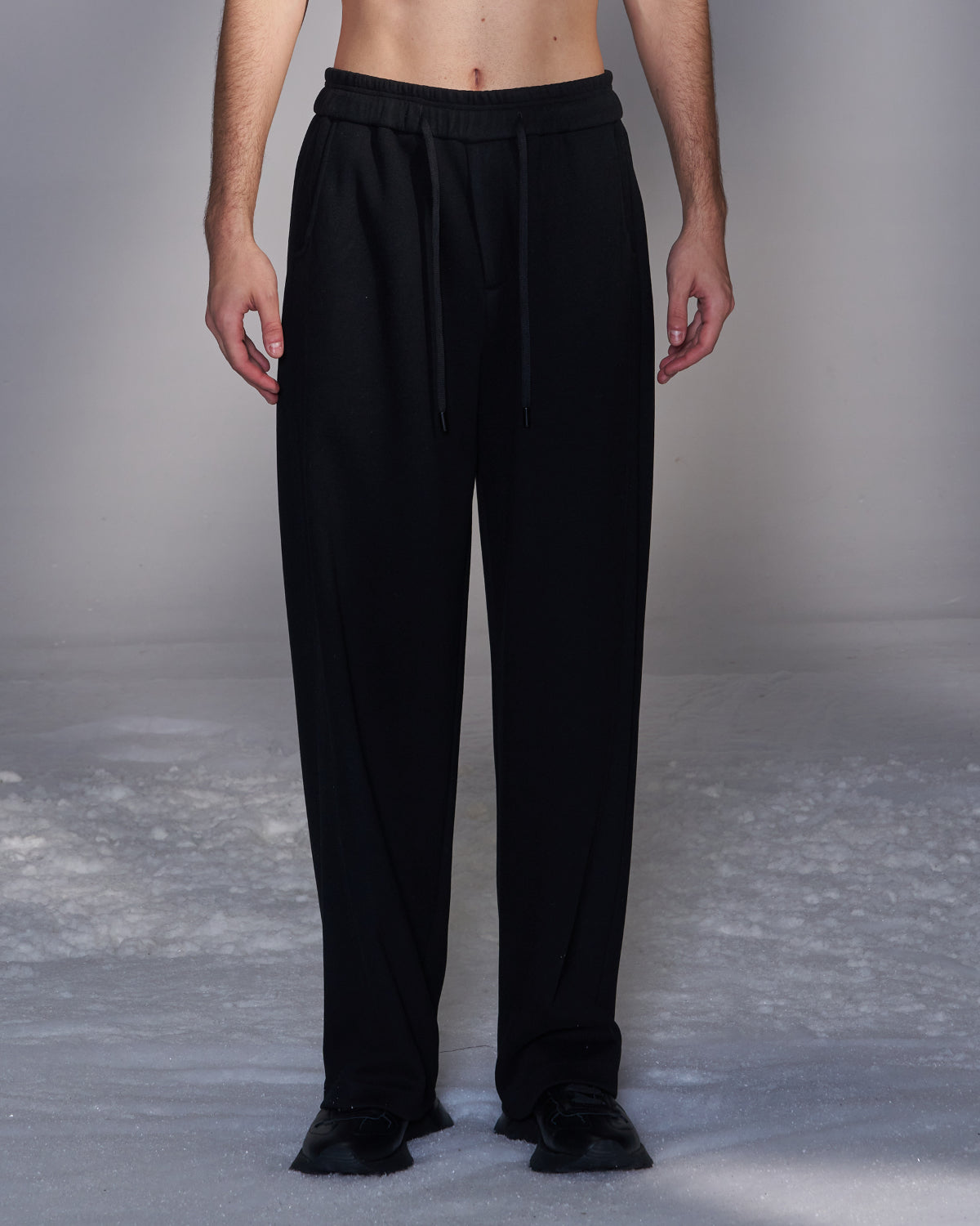 HARRISON WONG / Moleskin Wide Leg Knit Pants