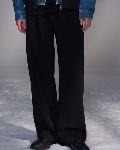 HARRISON WONG / Moleskin Wide Leg Knit Pants