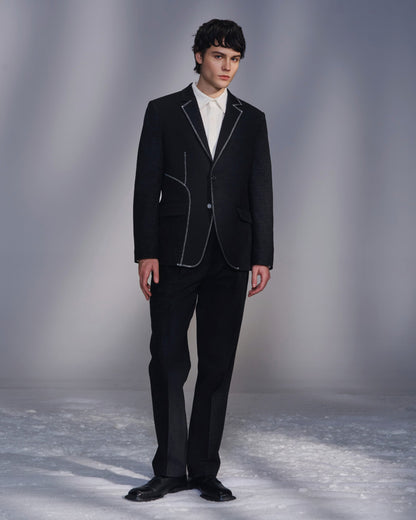 HARRISON WONG / Smocked Corduroy Shirt - White